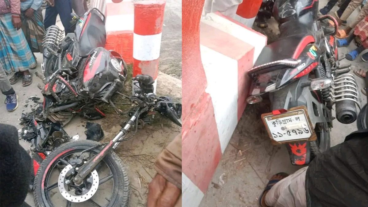 ভটভটি-মোটরসাইকেলের মুখোমুখি সংঘর্ষে বাবা-ছেলের মৃত্যু