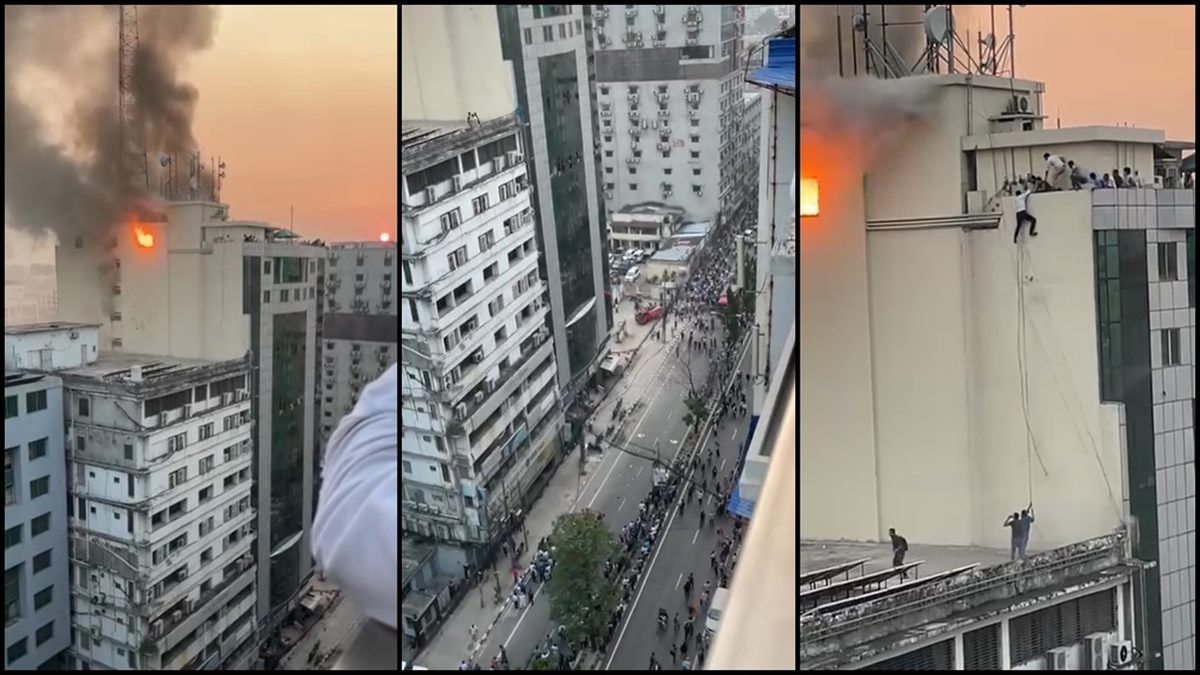 মহাখালীর বহুতল ভবনে আগুন, নিয়ন্ত্রণে ১০ ইউনিট