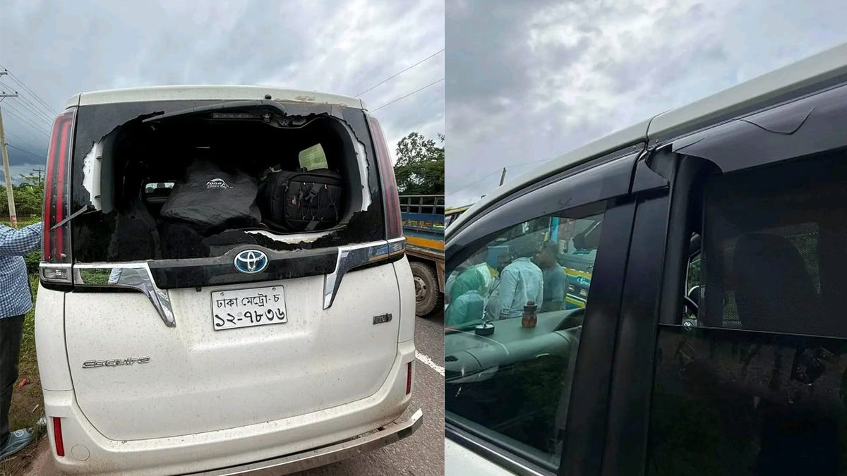 সিলেটে দ্বিতীয় দফায় এনসিপির গাড়িবহরে হামলা