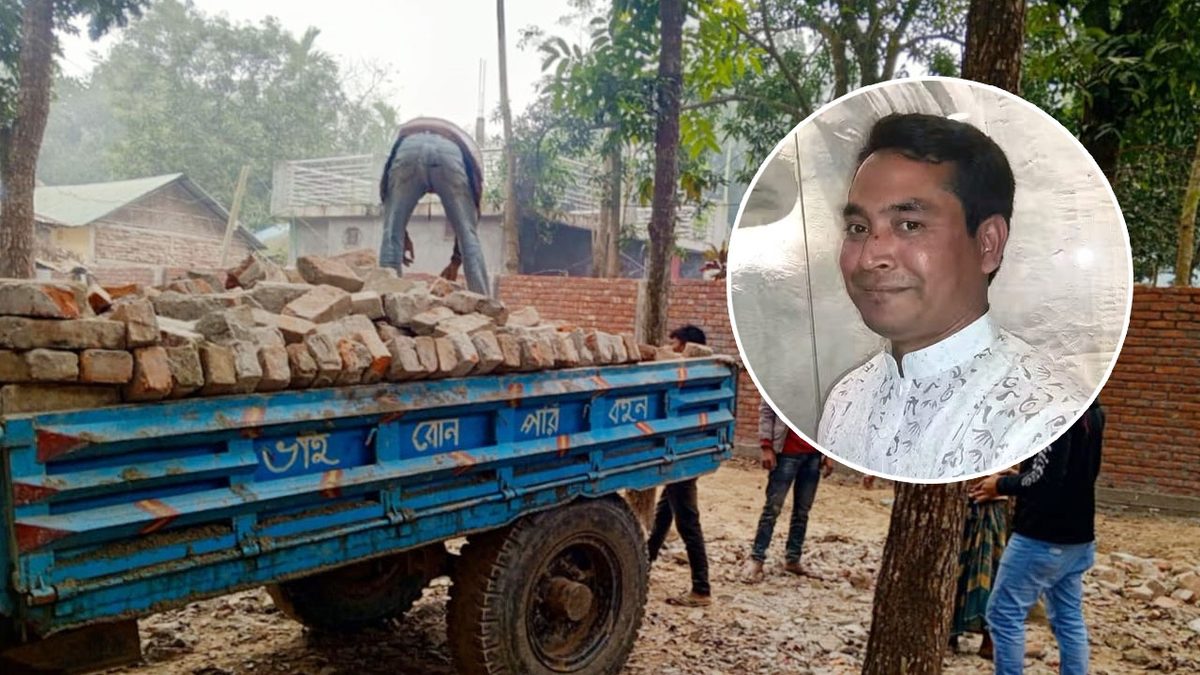 এবার বিদ্যালয়ের ইট চুরি করলেন সেই আ.লীগ নেতা