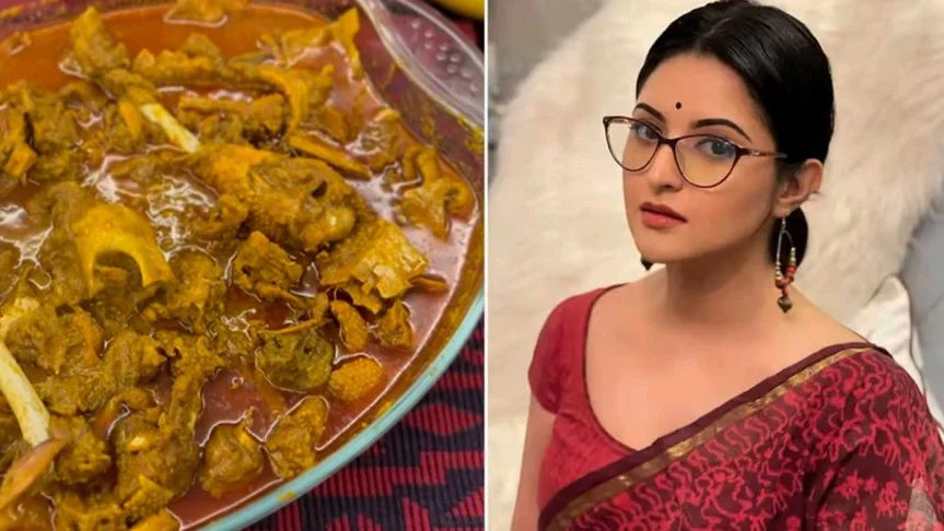 বৃষ্টির দিনে হাঁসের মাংস রাঁধলেন পরী মণি