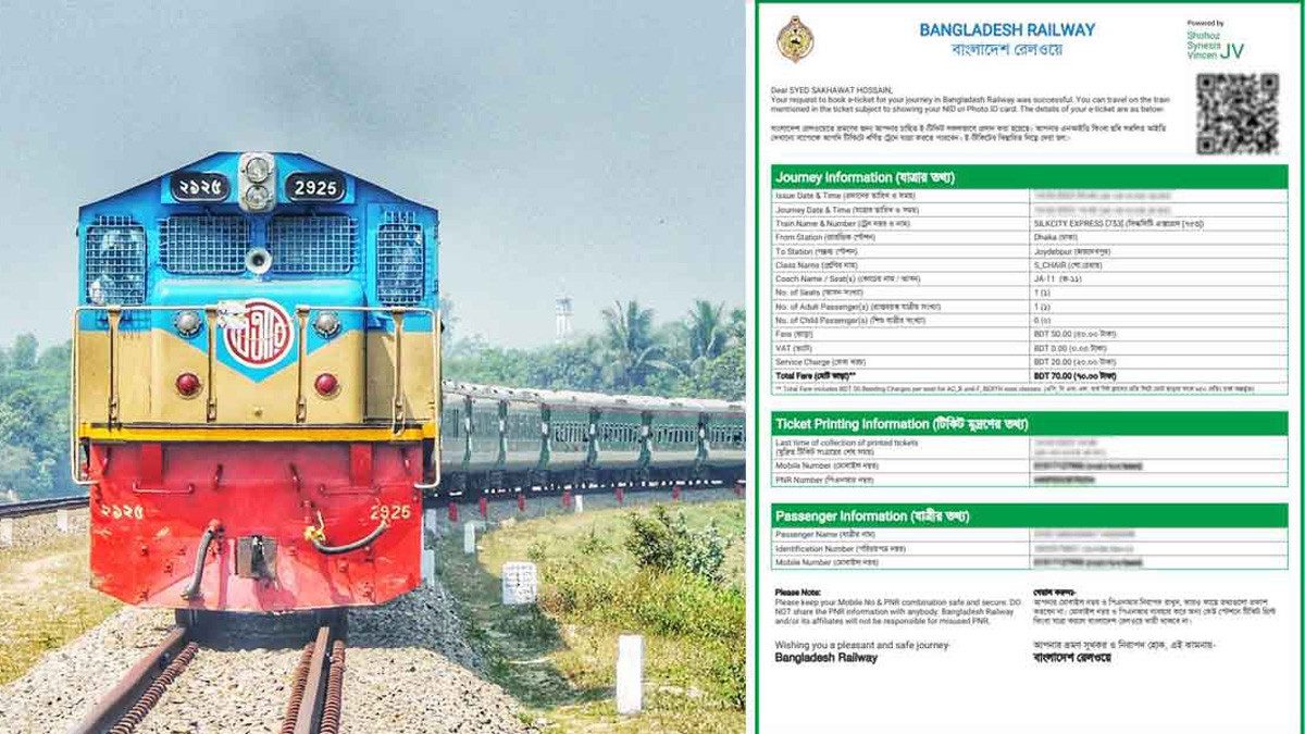 ট্রেনের অগ্রিম টিকিট বিক্রি শুরু শনিবার