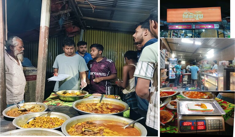 জাবির বটতলায় "মিষ্টিমুখ" এবং "বাঙালির হোটেল" এ মোট ১২ হাজার টাকা জরিমানা