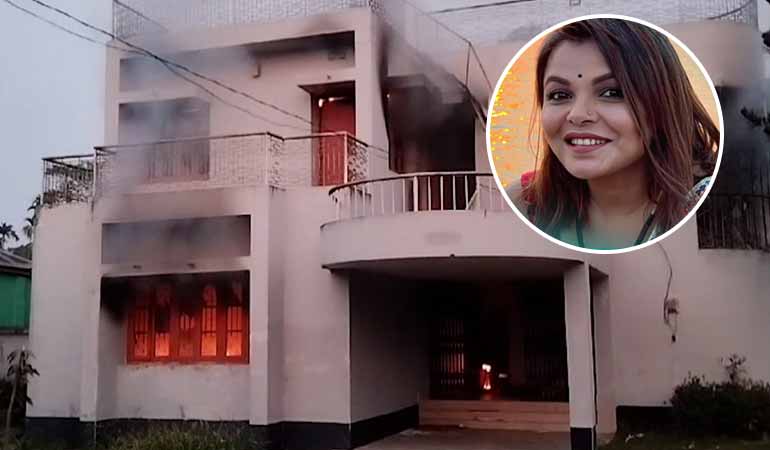 জামালপুরে মেহের আফরোজ শাওনের বাড়িতে ভাঙচুর-আগুন