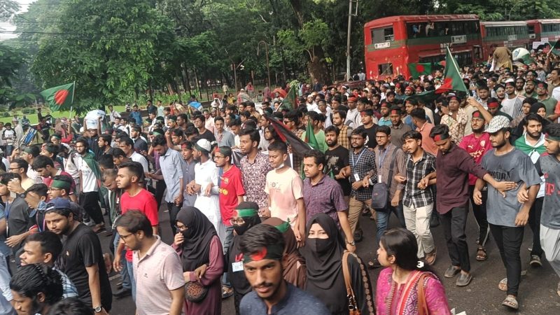 গণঅভ্যুত্থানের এক মাস, ‘শহিদি মার্চে’ ছাত্র-জনতার জনস্রোত