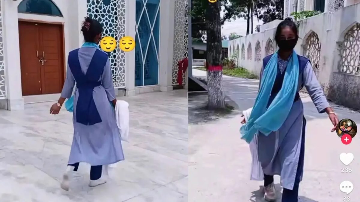স্কুল ড্রেসে মসজিদে টিকটক,ছাত্রীকে টিসি