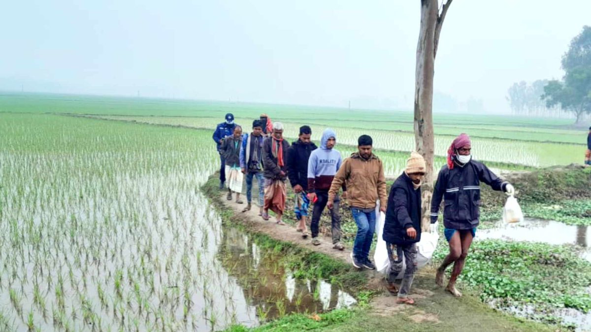 দেবীগঞ্জে ডোবা থেকে বৃদ্ধার মরদেহ উদ্ধার