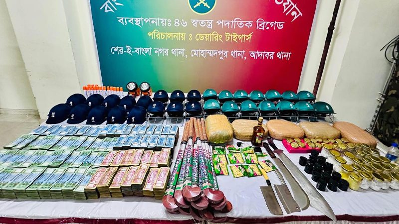 শীর্ষ মাদক ব্যবসায়ী বুনিয়া সোহেলের আস্তানায় যৌথ বাহিনীর অভিযান