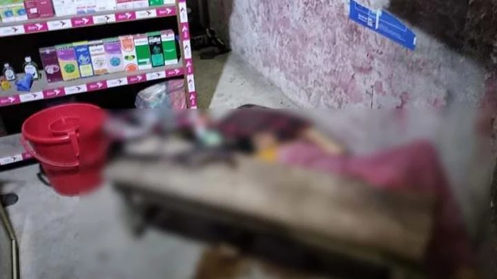 ওষুধের দোকানে থেকে মিলল নারীর গলাকাটা মরদেহ, স্বামী পলাতক