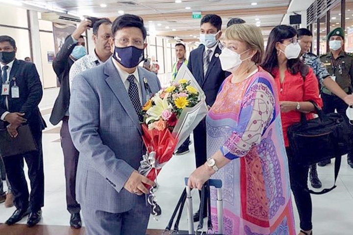 চার দিনের সফরে মিশেল ব্যাচেলেট ঢাকায়