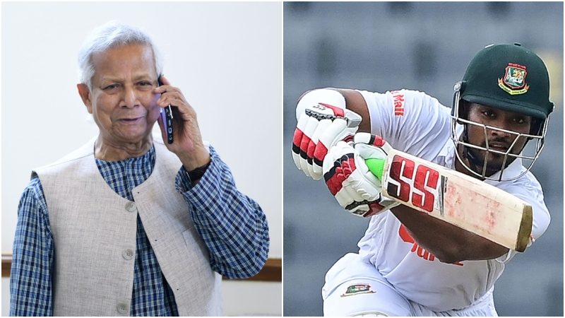 বাংলাদেশের জয়ের পর শান্তকে প্রধান উপদেষ্টার ফোন