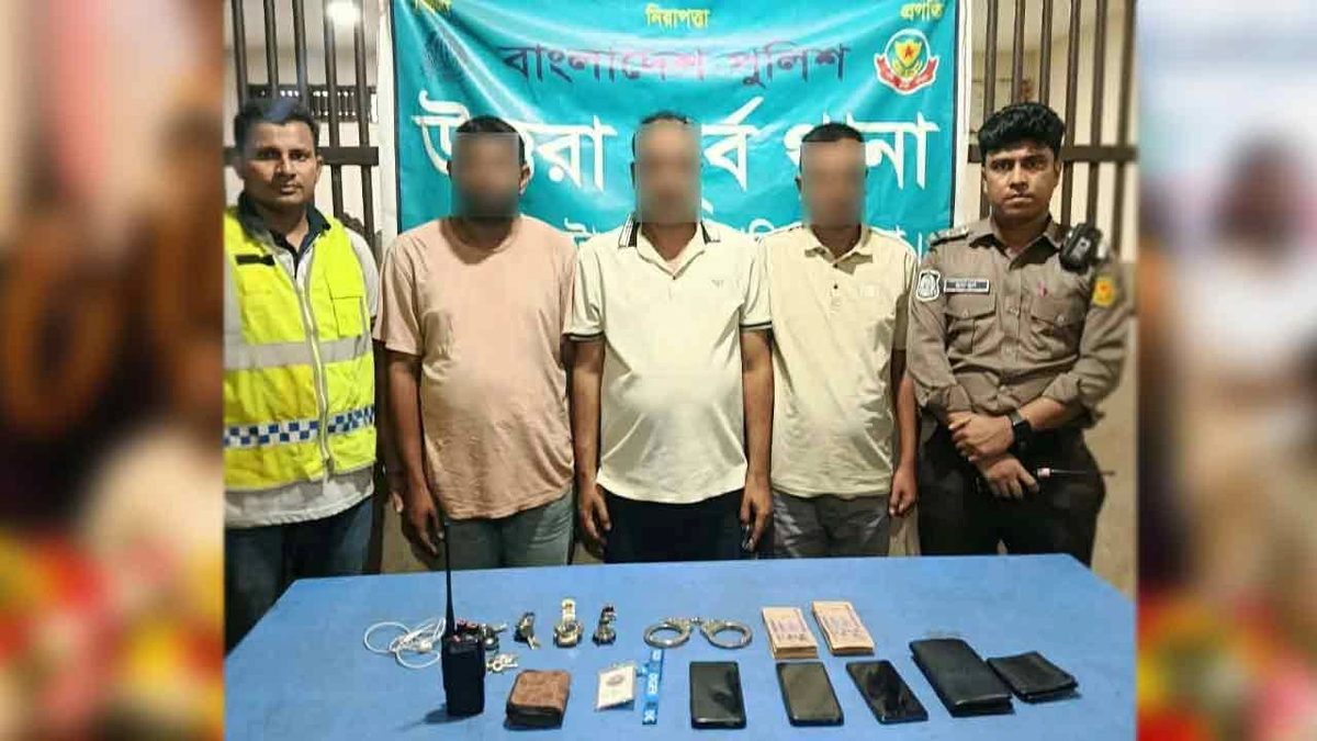 রাজধানীতে ভুয়া ডিজিএফআই সদস্য পরিচয়ে চাঁদাবাজি, গ্রেপ্তার ৩